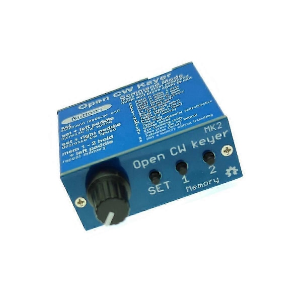 Öppen CW Keyer MK2 Färdig med Aluminiumskal CW Keyer MK2 KIT CW Hastighet Justerbar Från 1 till 999 WPM