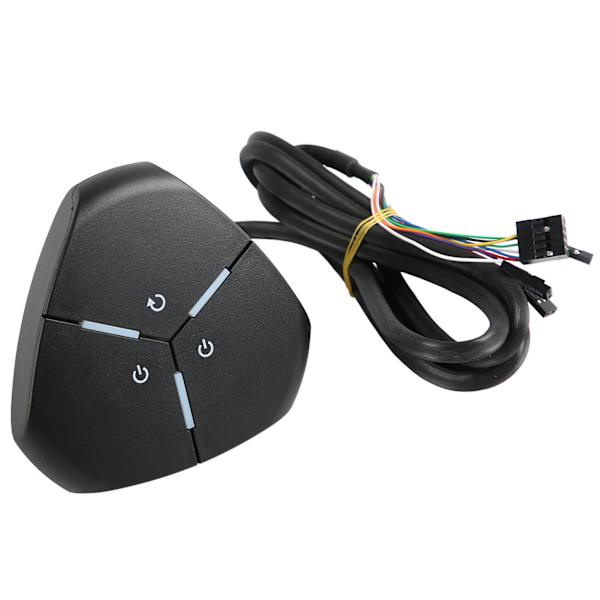 PC Power-knap Dual Power Switch Robust Meget holdbar ABS Desktop Computer Switch til stationær computer