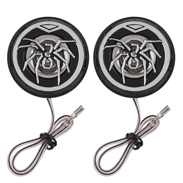 2 stk. Kreative Auto Car Spider Pattern Super Power Loud Audio Speaker Tweeter Højttaler