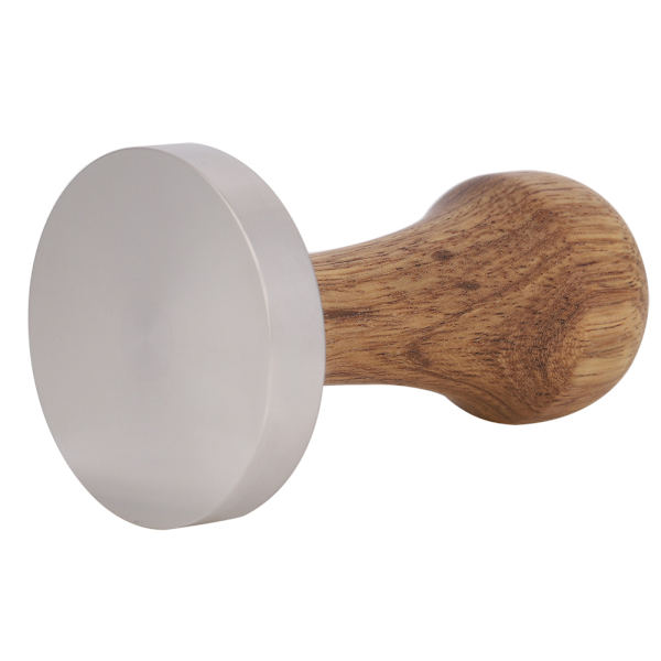 Praktisk kaffepress i rostfritt stål för espresso, pulverpress, platt presshammare (51 mm)