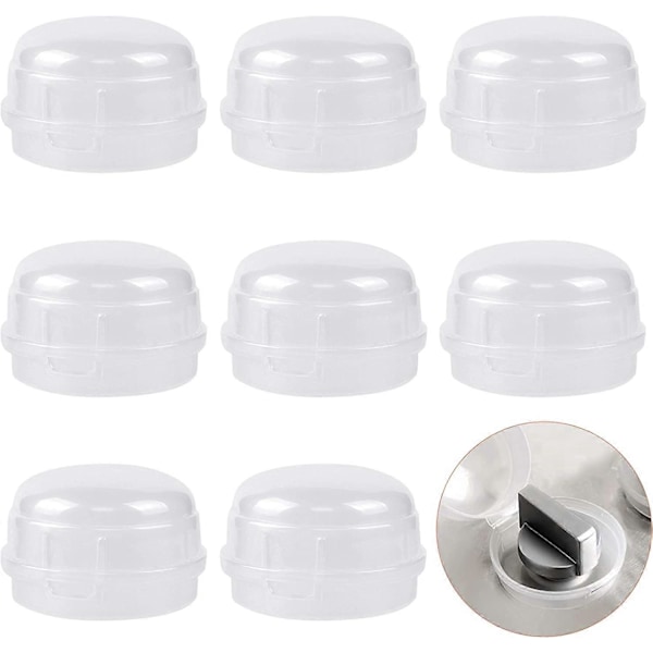8 st Transparent Knoppskydd, Säkerhetsknoppskydd Ugnsknoppskydd Spisknoppskydd För Barnsäkerhet
