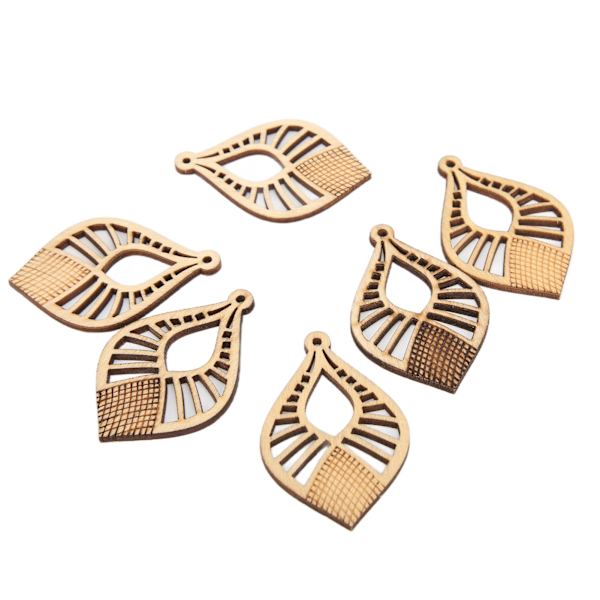 10 st träörhängenhänge, lätta, hållbara, bekväma, eleganta, enkla träörhängenämnen06