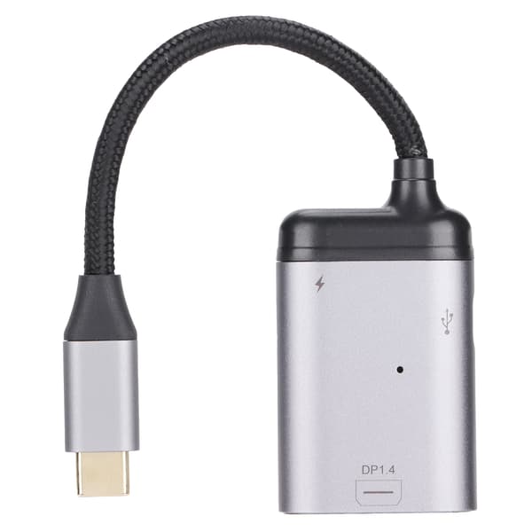 JORINDO Type C till Mini DisplayPort-adapter Type C till DP-omvandlare med strömport och Type C-dataport