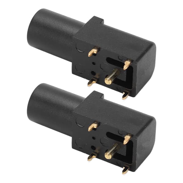 2 st PCB Panel Socket 4mm Svetsad Typ Bra Elektrisk Ledningsförmåga Säkerhetsbanankontakt för Multimetrar Spänningstestning Svart