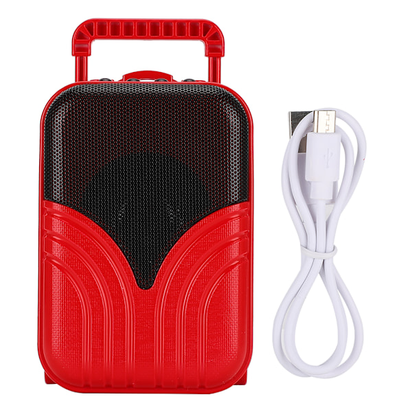 Mini Wireless Bluetooth Speaker Luggage Case Shape Portable Plug In Card Music Player(Red )