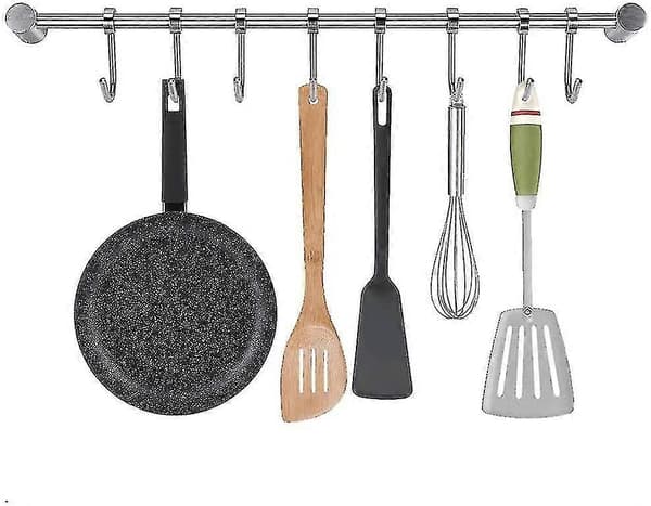 Ny, passende 40 cm redskabsholder vægstang køkkenredskaber rustfrit stål 304