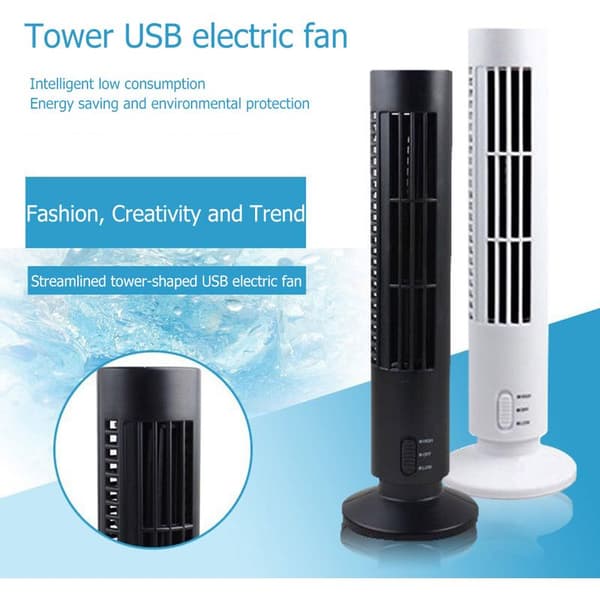 Bærbar Bladeless Køletårnventilator - Mini USB Airconditioner til Kontor og Hjem