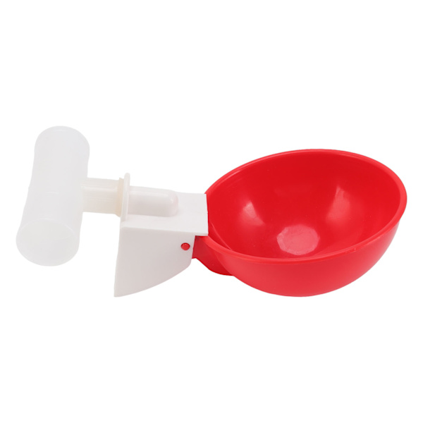 10 Set Kyckling Drickkopp Automatisk Vatten Drickare Stor Röd Plastskål för Anka Fågel Höna G1/2