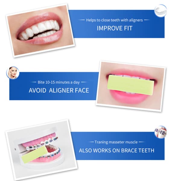 Aligner Chewies Ortodonti Bit Tänder Chewies Ortodonti Retainer Munvård (Äpplen)