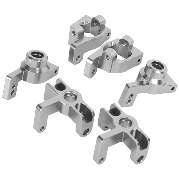 Forhjulssæde Baghjulssæde C-formet sæde passer til WLtoys 1:14 144001 RC bil (titaniumfarve)