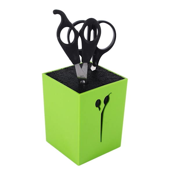 Nytt 3Colors Frisör Klippning Kammar Klämmor Saxhållare Stativ Socket Tool (grön)