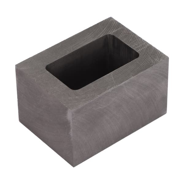 Rektangulær Grafitt Ingot Form Smykker Metall Raffinering Støpeform Digel for Smelting Støping Gull Kobber Messing