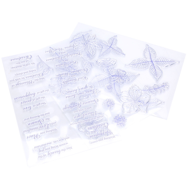 Gjennomsiktig TPR klare stempler for Scrapbooking Preging DIY Crafts Album Decoroation