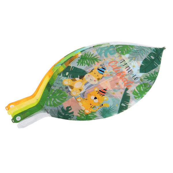 5 stk. 22 tommer 4D dyreprint balloner genanvendelige PP dyreballoner automatisk forsegling flere dyremønstre safari ballon