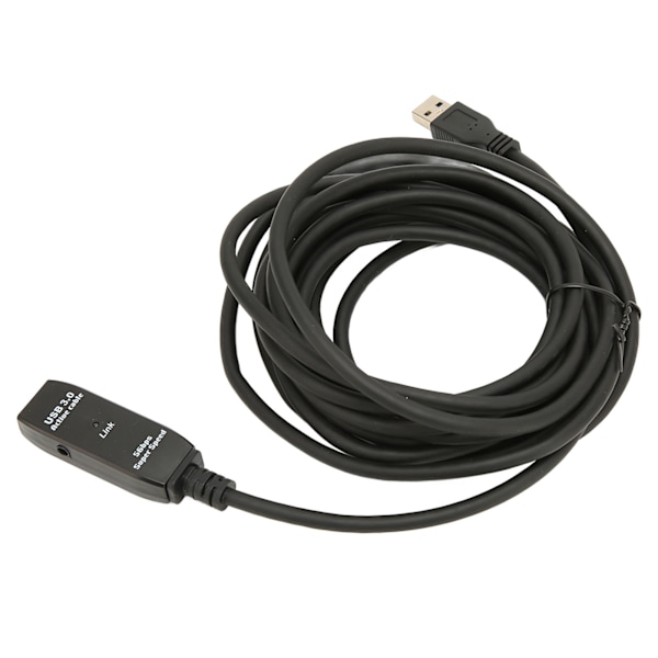 USB 3.0 forlængerkabel sort 16,4 fod 5 Gbit pr. sek. han til hun USB aktiv USB forlængerledning til hub mus tastatur
