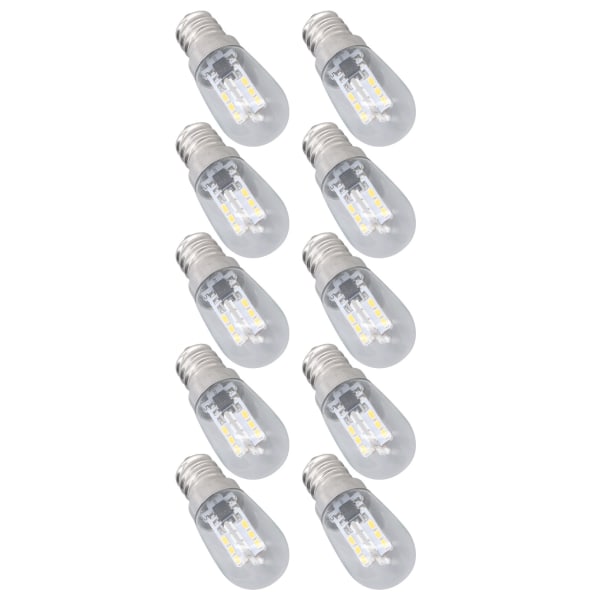 10 stk LED E12 Pære Glas Lille Loftlampe Pære 500LM Vægpære til Soveværelse Kontor 220V
