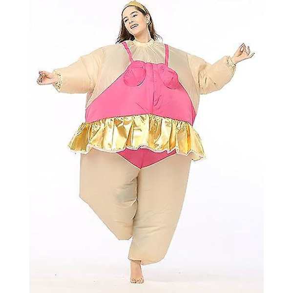 Voksen Oppustelig Ballerina Kostume - Sjov og Fed Dragt til Halloween Kostumefest