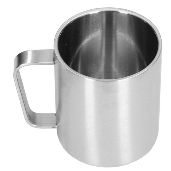 Rustfrit Stålkop 300ml Kapacitet Dobbelt Lag Ergonomisk Design Tekstur Med Håndtag Kaffe Krus