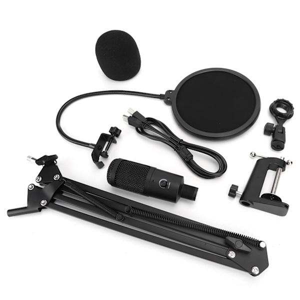 A6 Kondensator USB Mikrofon Audio Kit Halterung Sound Aufnahme Set für Desktop PC Computer