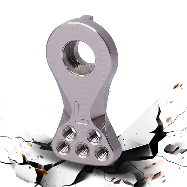 Bufferstyrearm i aluminiumslegering 23T Passer for 1/10 1/8 Bilmodell (Titanium N10228T)