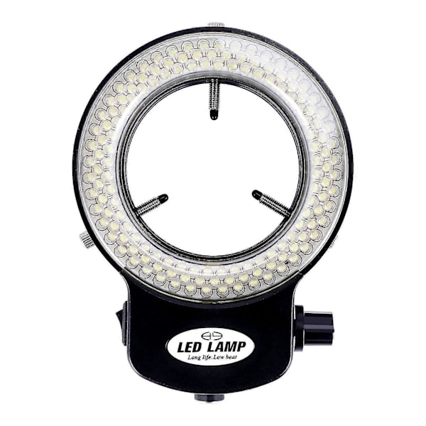 144 LED miniscope ringlys 0 - 100% justerbar lampe kompatibel med miniscope ringlys