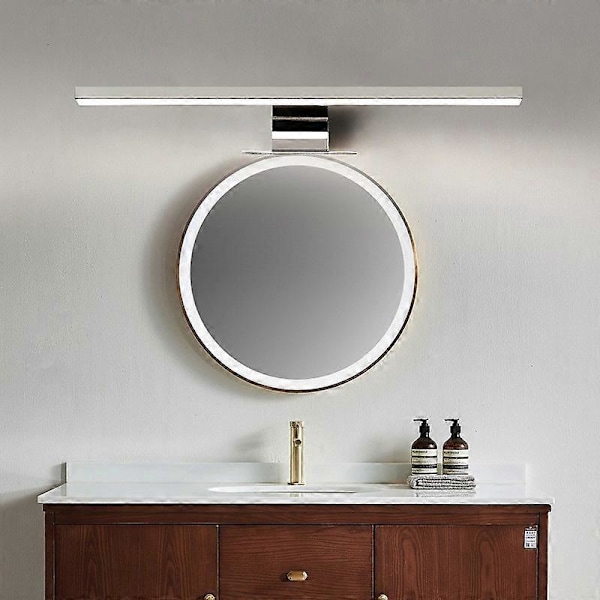 40 cm LED badeværelsesspejllampe 7W 700 lumen 230 volt badeværelsesspejllampe fuldt aluminium 3i1 badeværelsesspejllys vandtæt IP44