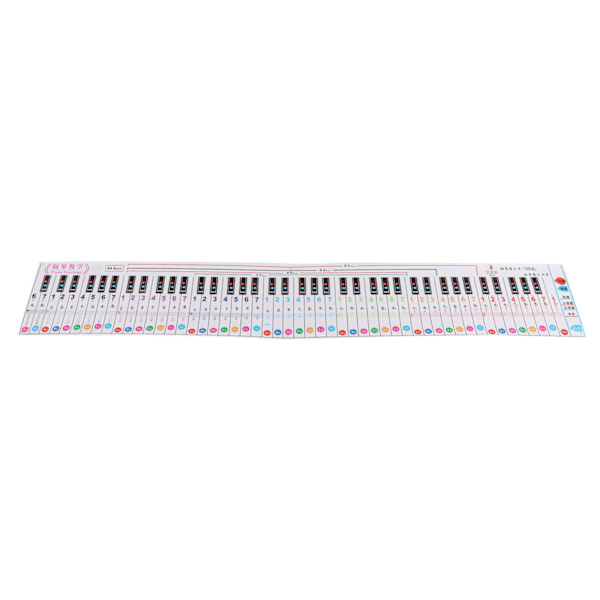 Piano Keyboard Note 88 Näppäintaulukko Kannettava vedenpitävä oppimisopas sormiharjoitteluun