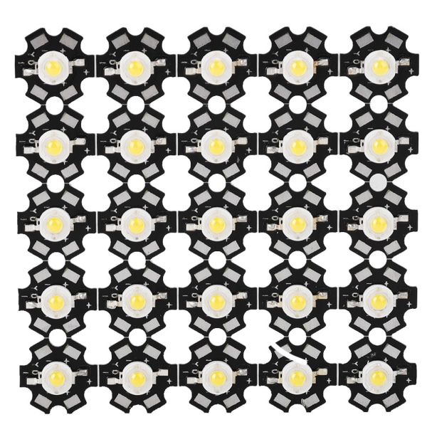 25 STK High Bright Integreret Chip Lyskilde LED Bead Spotlight Pære Varm 3000-3200K