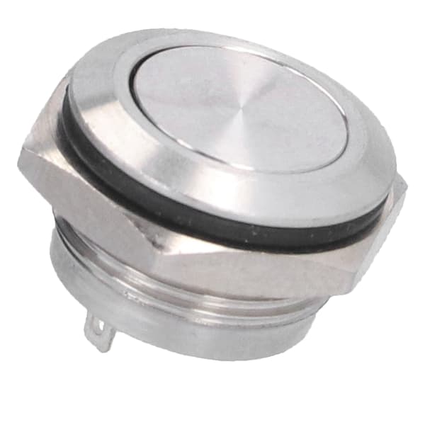 5 stk. Flat Topp Knapp Bryter Rustfritt Stål Vanntett Skrue Terminal Strømtilbehør 0‑220V16mm
