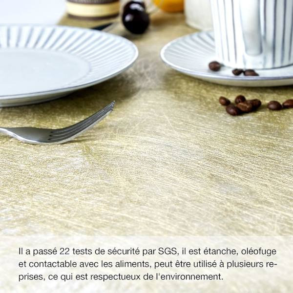 Elegant guld non-woven tyg bordslöpare - 30cm x 5m