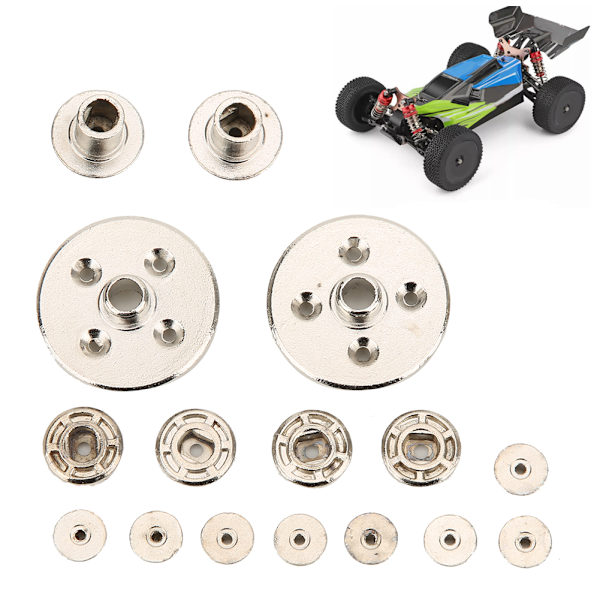 16st Upgrade Metal Gear Differential Driving Gears For Wltoys 144001 1/14 RC BiltillbehörSilver 1153