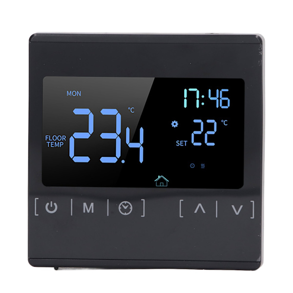 Programmerbar digital termostat Smart touchskærm hjemmetermostat til sveddampende rum AC85V til 250V