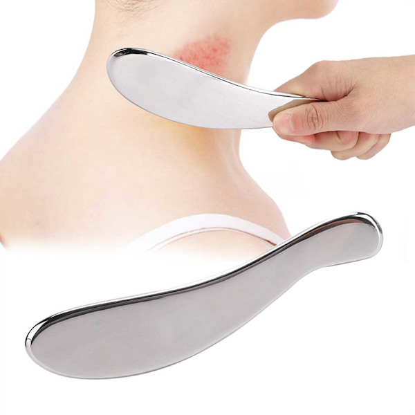 Rustfrit stål Kropsakupunktur Massage skrabebræt Muskelsmertelindring Gua Sha Tool