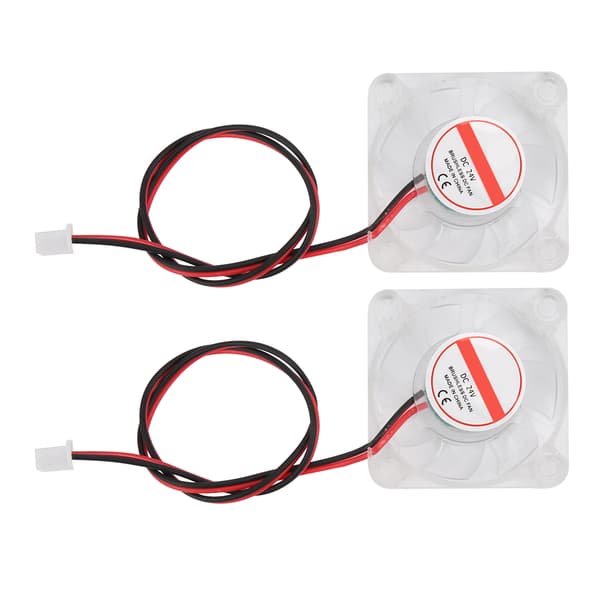 2 stk 3D-printer kjølevifte LED-lys hydraulisk lager miniradiator 4010 for V6 Hotend24V