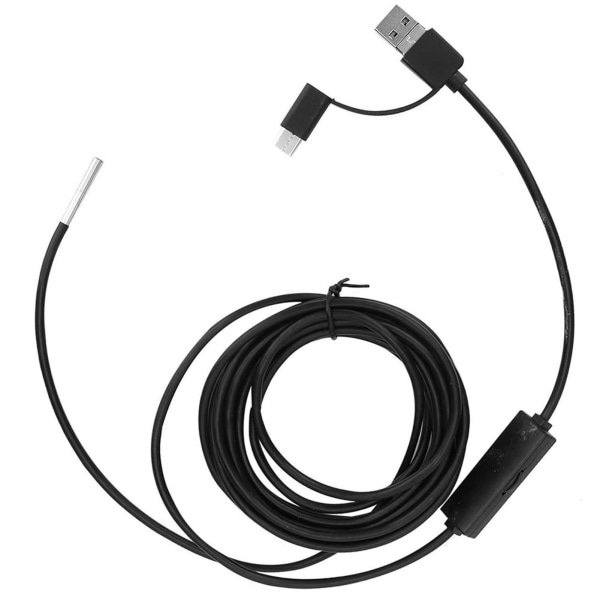 3 i 1 för Android TypeC mobiltelefon 3,9 mm lins högupplöst vattentätt endoskop (5 m kabel)