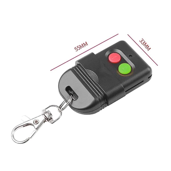 8 Dip Switch 330Mhz Smart Kopi Fjernkontroll Fiksert Kode 2 CH Duplikator for Port Garasjeportåpner eller Alarmsystem-B7