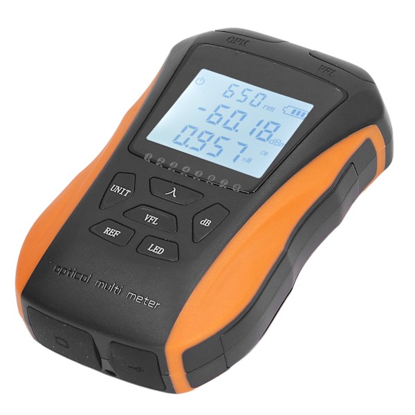Optisk effektmätning 5KM 4 i 1 ‑70 till +6dBm Bärbar optisk fiber effektmätning Universal Interface Fiber Tester