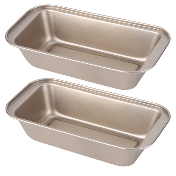Rektangel Toast Brødform Kageform Kulstofstål Non-stick Brød Bageforme Guld