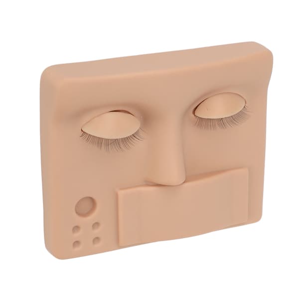 Øyenvippe Mannequin Hode Utskiftbare Øyelokk Realistisk Gjenbrukbar 3D Vippe Forlengelse Mannequin Hode Mørk Hud