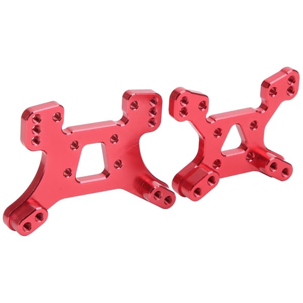 Front Rear Shock Tower Board Sett Tilbehør Passer for WLtoys 144001 1/14 RC Bil Rød