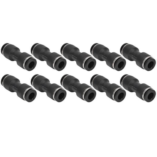 10 stk. pneumatiske konnektorer lige push-rørfittings luftkompressor tilbehør 6 mm