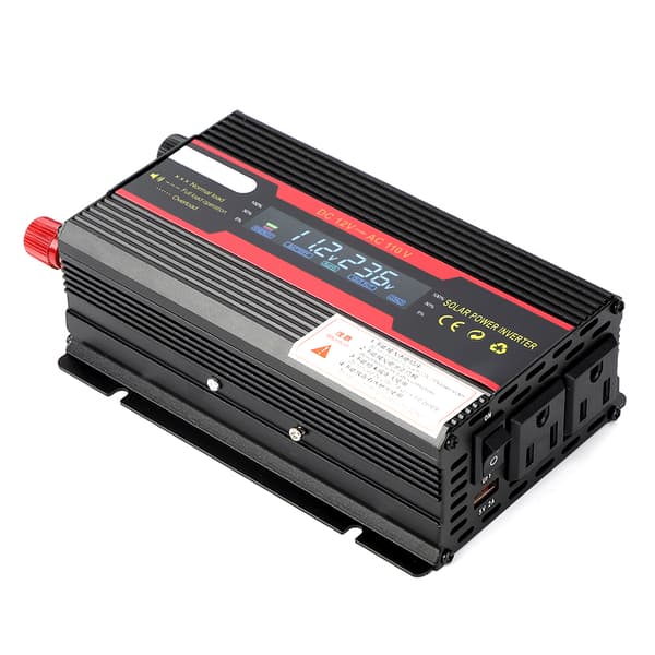 600W Bilstrømspenningsomformer 12V til 110V LCD-skjerm