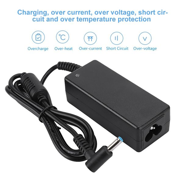 Notebook Power Adapter 45W 19,5V 2,31A 4,5MMx3,0MM grensesnitt for HP 740015-004 741727-001-serien