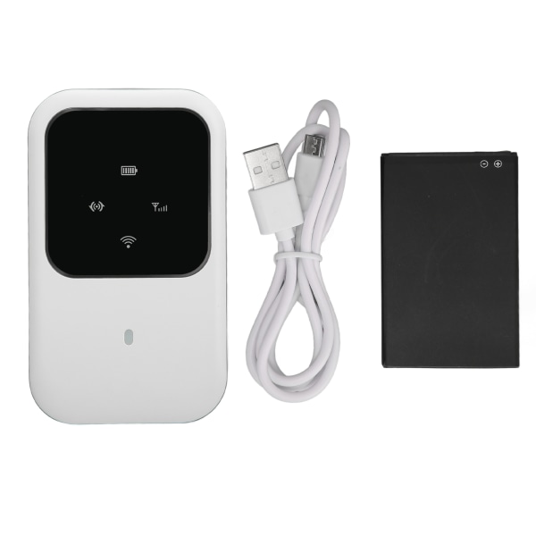 H80 Mobile WiFi Hotspot multifunksjonspluggkort Slim bærbar 4G WiFi-ruter med LED-skjerm for utendørs bilreiser
