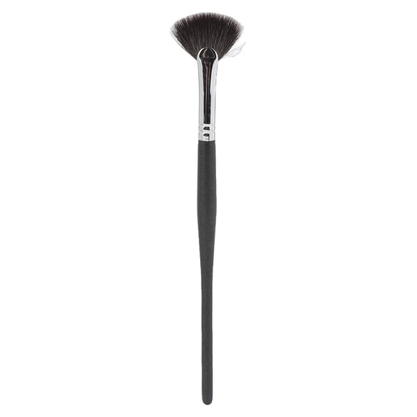 Solfjäder Highlighting Borste Multifunktionell Mjuk Borst Solfjäderformad Sminkborste för Highlighter Rouge Löst Puder
