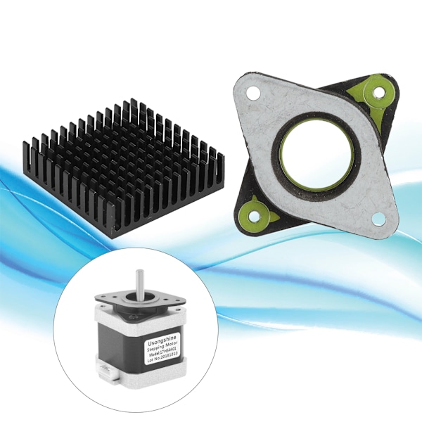 Heatsinks Vibrationsdämpare Set NEMA17 Stepper Motor 3D-skrivartillbehör