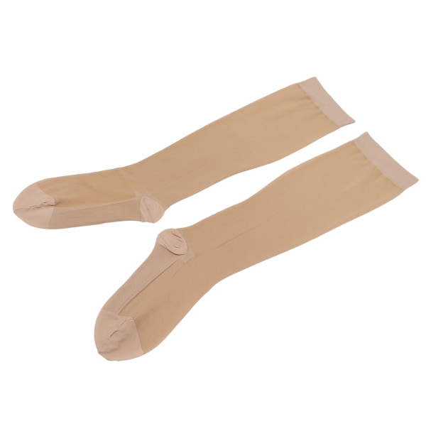 Åndbare kompressionsstrømper Elastic OverTheCalf Sokker AntiVaricose Vein Strømper(L/XL)