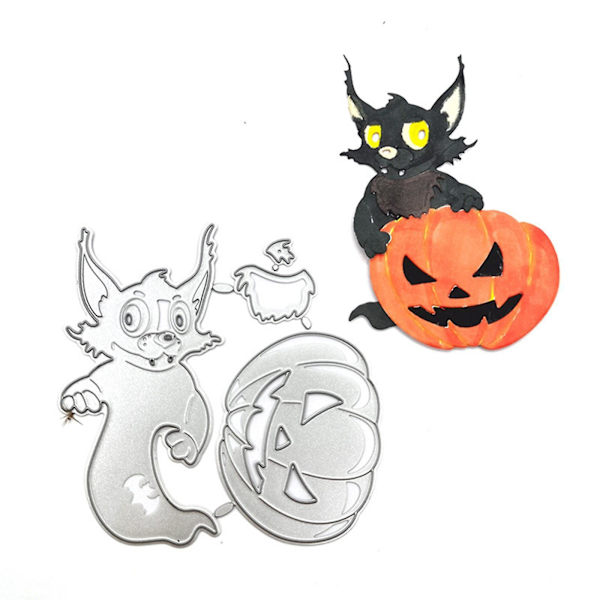 Halloween Græskar Tyv Udskæringsform Sæt til Scrapbog DIY Kortfremstillingsværktøj