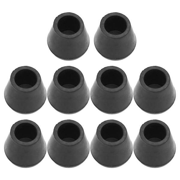 19 mm:n kävelykepin kärki, liukastumista estävä, puettava, hiljainen, pyöreä kumisauvakärki kylpytuolin jalkaan 10 kpl