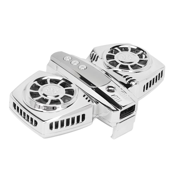 Halvledartelefonkylare Temperaturreglering Mobiltelefonkylare med dubbla kylchip för livestreaming Silver